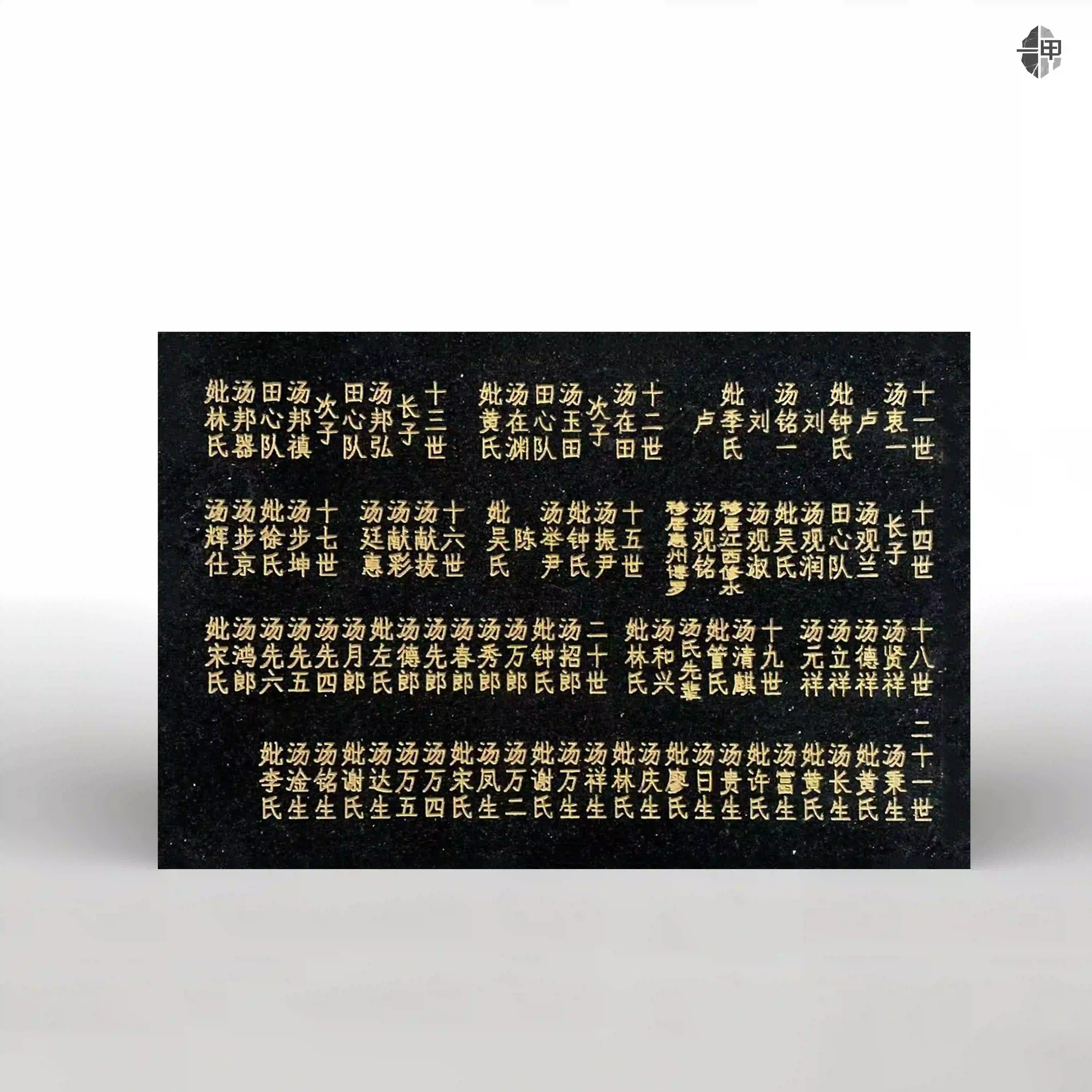 汤氏宗族世系源流碑——家族文化传承与宗族记忆的实物载体